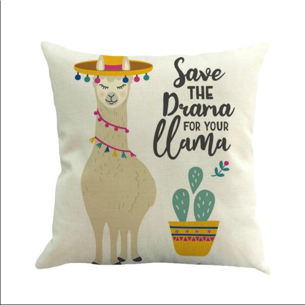 New Llama pillow covers